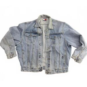 Tommy Hilfiger Vintage Light Wash Denim Jacket - Size M